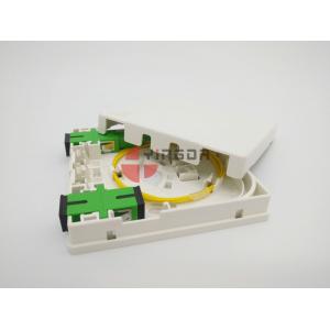 2 Port Fiber Optic Termination Box With SC/APC Pigtails & Adapters Anti Fire