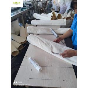 500GSM Aramid Nomex Filter Sleeves With SS Ring And High Temperature Glue