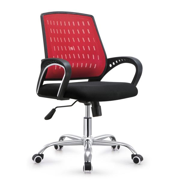 Quality Mesh Fabric High Back Office Revolving Chair With PU Castors Multi Colored wholesale