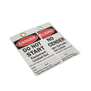 Industrial Plastic Safety Tag With Waterproof And Durable Feature