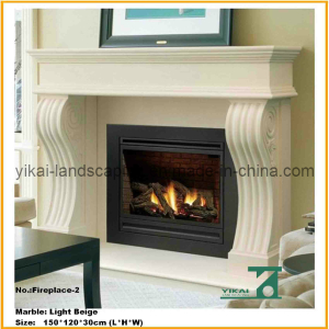 Quality European Style White Marble Fireplace Surround wholesale