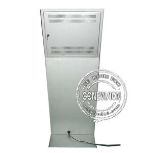 Floor Standing Kiosk Digital Signage With Newspaper Shelf