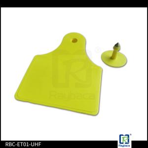 Electronic Custom Livestock Ear Tags ,Animal UHF Tracking Ear Tags For Cattles
