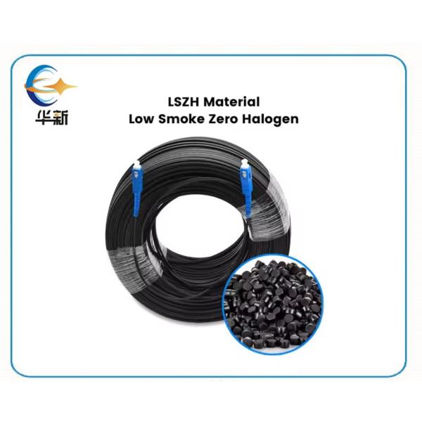 Ftth Drop Cable Fiber Optical Patch Cord 30m 50m 100m 150m 200m 1 Core Sm G657a1