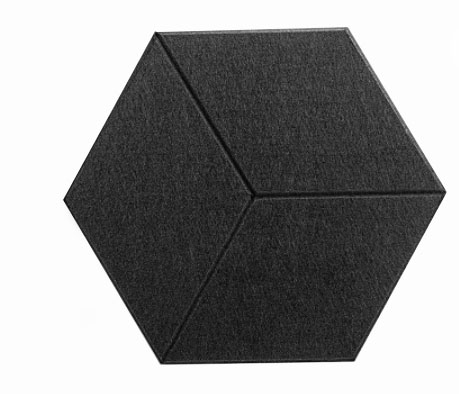 48 Basic Color Hexagon Acoustic Panel Sound Insulation Pad For Acoustic Treatment