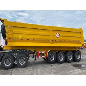 China 3/4 Axles 60-80 Tons Heavy Tipper Dump Truck Semi Trailer with 9t Grade Performance on sale