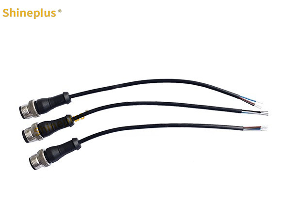 Flexible Anti Interference M12 Sensor Industrial Wiring Harness 300V IP67 PVC