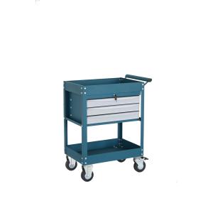 Blue Sand Grain Coating 3 Drawer 27" Tool Cart for home use with ISO 9001