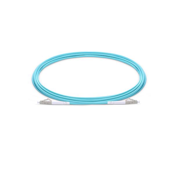 LC-LC 10G OM4 50 / 125 Fiber Optic Jumper Cable PVC / LSZH for Data Center