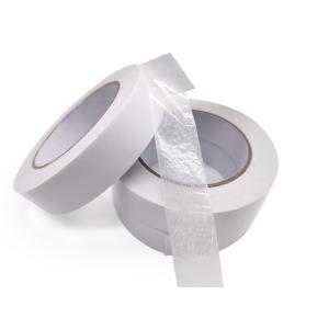 Acrylic Adhesive Double Coated Tissue Tape , Paper Masking Tape Various Sizes