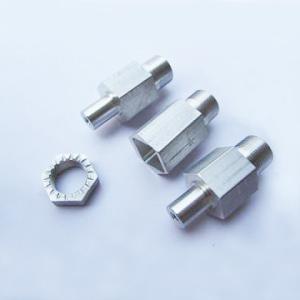 CNC custom machining billet aluminum hexagonal adaptor, Bolt and Nut Manufacturi