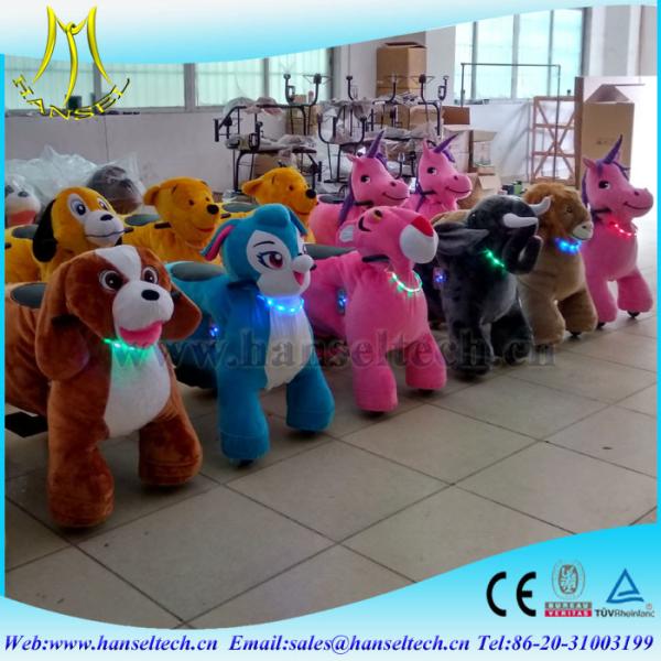 Quality Hansel good production line battery operated electronic baby swing kidde ride amusement park movng plush motorized wholesale