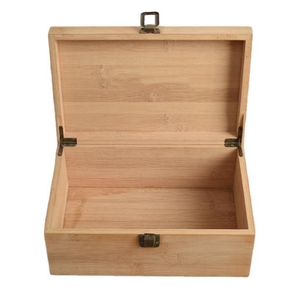 Quality Rectangle Lidded Wooden Box Customizable Small Wooden Storage Chest wholesale