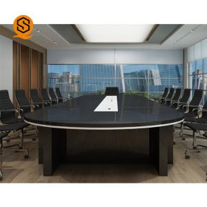 Antibacterial Solid Surface Conference Table Oval Meeting Room Table