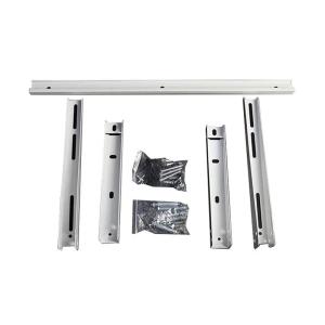 Sleek And Modern White Steel Ac Wall Mount Bracket Up To 200 Lbs Easy To Install