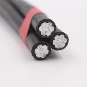 China 6 AWG Aluminum Triplex Overhead Service Drop Cable ASTM B-230  B-231 on sale