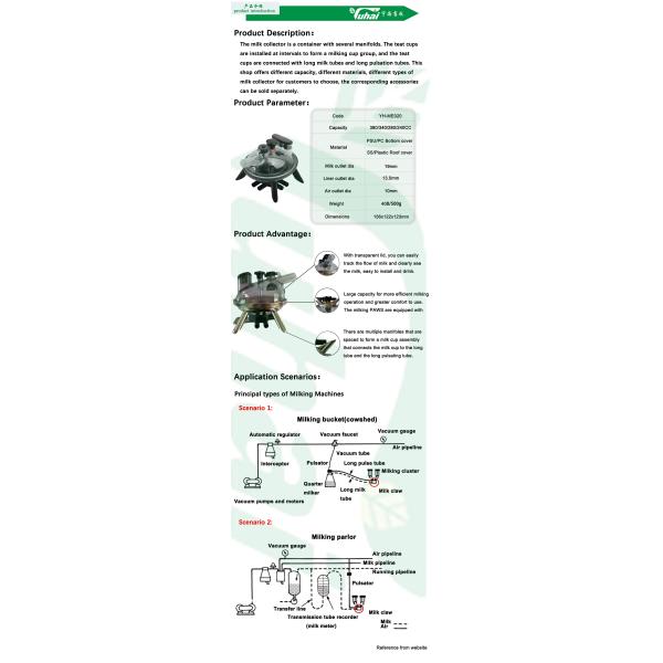 Delaval PSU PC Goat Milking Claw 240CC 280CC 340CC Milking Cluster