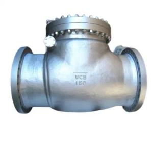 China Food Grade Dn 600 Cast Iron Swing Check Valve for Low Temperature Media Handling on sale
