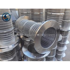 Non Clogging Stainless Steel 304 Johnson Wedge Wire Screens For Pulp Filter