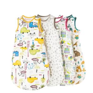 China Printing Customized Newborn Baby Sleeping Bag 100% Cotton Baby Sleep Sack on sale