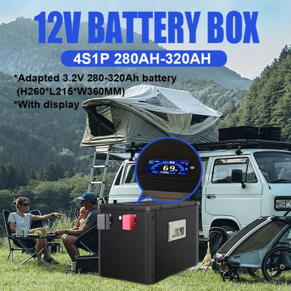 12V EVE 304ah LiFePO4 4S 12.8V DIY Battery Kits JK 200A BMS LCD For Caravan