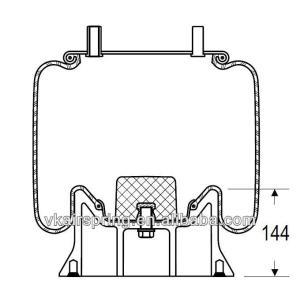 GOODYEAR 1R12-092 Air Spring FIRESTONE W01 358 9082 Rubber Air Brake Suspension