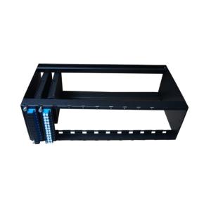 Rack Mounted MPO Patch Panel , 1U Fiber Optic Patch Panel with cold rolled steel