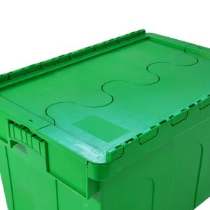 Logistic Transport Nesting Plastic Moving Box with Attached Lid and Solid Box