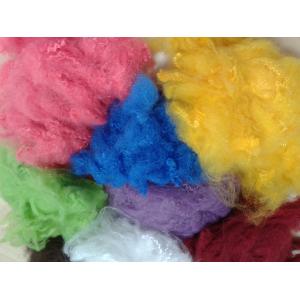 Solid Recycled Polyester Staple Fiber , High Tenacity Siliconized Polyester