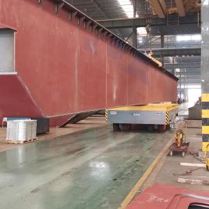 Steel Plant Material Transfer Trolley 50 Tons Steerable Electric Remote Control