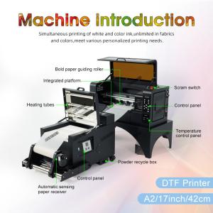 17inch Printing Size DTF Printer with 2 XP600 Heads and Pet Film Inkjet