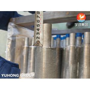 Extruded Fin Tube With Base Tube ASTM A269 TP304 AL1060 Fin Applied For Heat