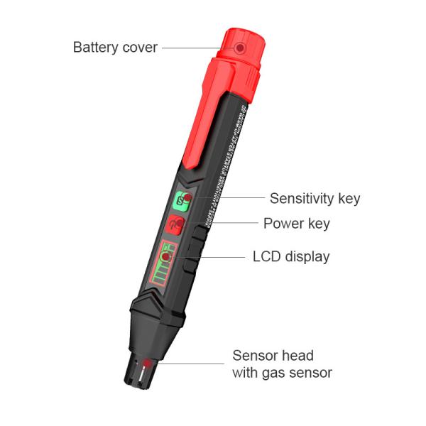 Quality HT60 Gas Leak Detector Combustible Gas Detector Sound & Screen Alarm For Natural Methane wholesale