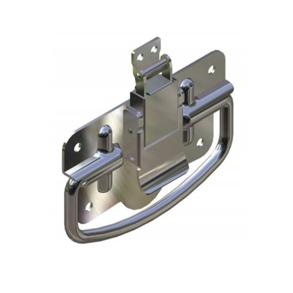 SS304 Heavy Duty Folding Stainless Steel Chest Handles Rustproof With Toggle