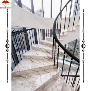 Good Marble Ceramic Stairs Nosing Step Tile in White with Customized Glazed