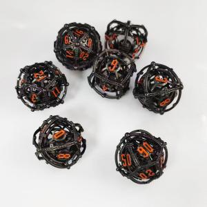 Sound Pearl RPG Metal Hollow Dice Set DND Cisu 16mm Smooth