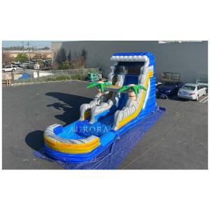Bouncy Giant Inflatable Water Slide For Adult Wet Dry Pool Water Slides 18ft