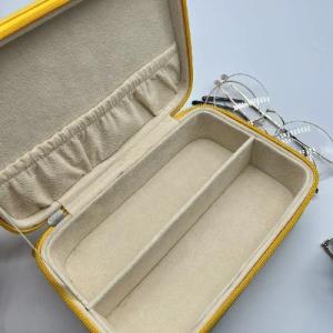 Multi Slot Vogue Foldable Sunglasses Case Hard PU Leather Portable Organizer