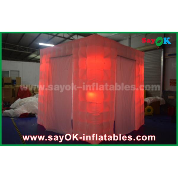 Inflatable Photo Booth Hire 210D Oxford Two Doors Led Inflatable Photo Booth 2.5m X 2.5m X 2.5m