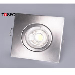 Adjustable Square Ceiling Spotlights Recessed Gu10 Downlight Fixtures