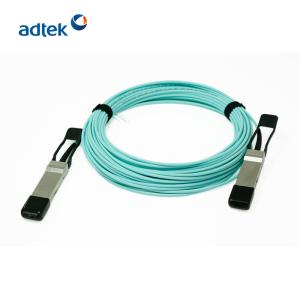 Telecommunication 25G AOC OM2 OM3 OM4 Fiber Cable 3.3V