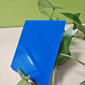 Opaque Blue Polycarbonate Solid Sheet 1mm-10mm High Impact Resistance