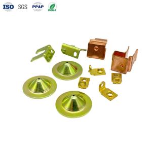 Precision AG-Plated Copper C1100 Stamping Parts 0.1-6.0mm Thickness