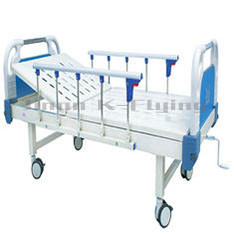 Foldable One Shake Multi Function Hospital Bed Four Wheels