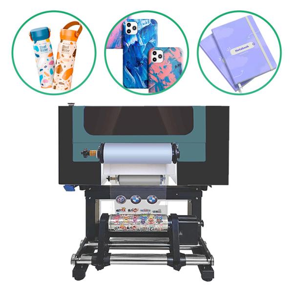 Quality Double Heads I3200 Uv Printer Roll To Roll Uv Dtf Sticker Printer With Laminator wholesale