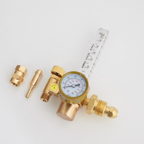 High Pressure Gas Reduction Dual Output Argon Regulator Flowmeter for CO2 Air
