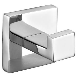 Polished Bathroom Robe Hooks Square Stainless Steel Towel Hook Wall Mounted