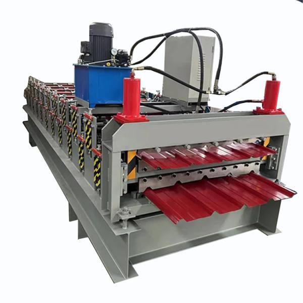 Automated PPGI material Double Layer Roll Forming Machine Color Steel Tile