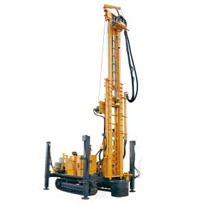 China Hydraulic Water Well Drilling Rig Max Drilling Depth 600m  with air compressor or mud pump on sale