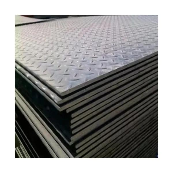 Quality Q235B Q345B  Black grey Square  Checkered Plate wholesale